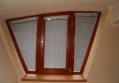 Interiérové horizontálne žalúzie Basic Design atypické okno