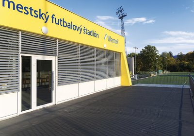 Exteriérové žalúzie Prominent - Futbalový štadión, Žiar nad Hronom