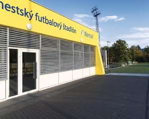 Exteriérové žalúzie Prominent - Futbalový štadión, Žiar nad Hronom
