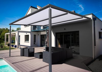 Pergola ZIPLINE s výsuvnou strechou