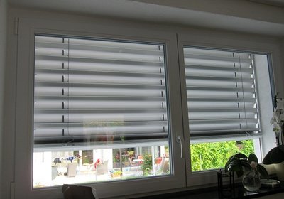 Exteriérové horizontálne žalúzie Prominent S90, S75 pohlad z interieru