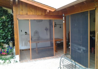 Dverové siete IPDS 22 proti hmyzu rodinný dům pergola