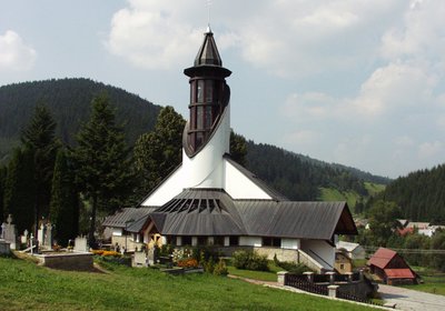 Vonkajšie žalúzie - kostolná veža Lomná,, Banská Bystrica
