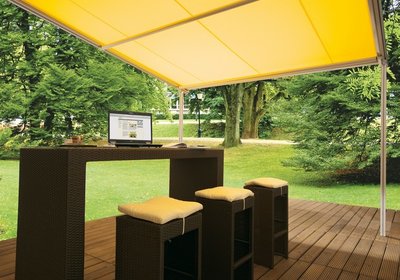 Pergola Pergoline v reštaurácii v parku