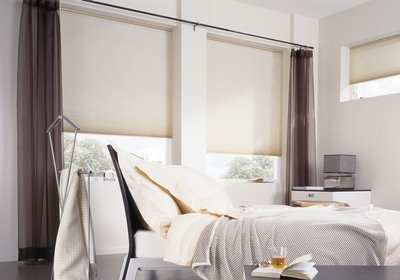 Luxusná plisovaná roleta Duette® spálne relax
